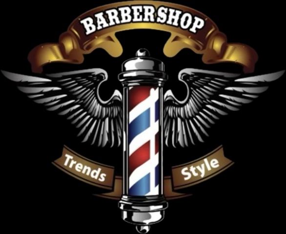 Trends Style Barbershop Logo